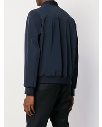 Мужской темно-синий бомбер от Fay