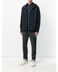 Мужской темно-синий бомбер от Aspesi