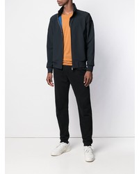 Мужской темно-синий бомбер от Rrd