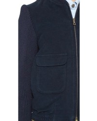 Женский темно-синий бомбер от A.P.C.