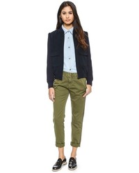 Женский темно-синий бомбер от A.P.C.