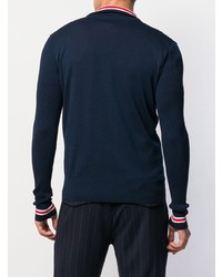 Мужской темно-синий бомбер от Eleventy