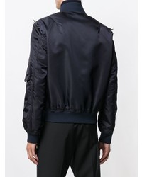 Мужской темно-синий бомбер от Valentino