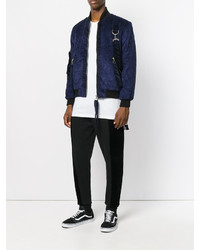 Мужской темно-синий бомбер от Blood Brother