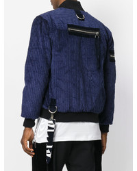 Мужской темно-синий бомбер от Blood Brother