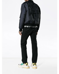 Мужской темно-синий бомбер от Ex Infinitas