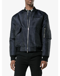 Мужской темно-синий бомбер от Ex Infinitas