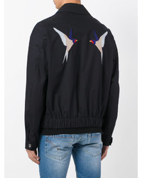Мужской темно-синий бомбер от Stella McCartney