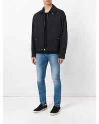 Мужской темно-синий бомбер от Stella McCartney