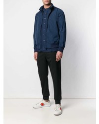 Мужской темно-синий бомбер от Aspesi