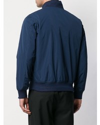 Мужской темно-синий бомбер от Aspesi