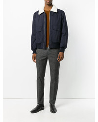 Мужской темно-синий бомбер от Joseph