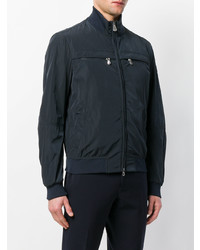 Мужской темно-синий бомбер от Peuterey