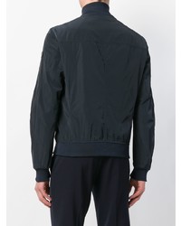 Мужской темно-синий бомбер от Peuterey