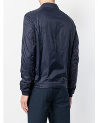 Мужской темно-синий бомбер от Corneliani
