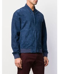 Мужской темно-синий бомбер от Herno