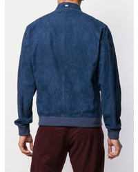 Мужской темно-синий бомбер от Herno