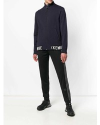 Мужской темно-синий бомбер от Dirk Bikkembergs