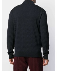 Мужской темно-синий бомбер от Salvatore Ferragamo