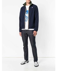 Мужской темно-синий бомбер от K-Way