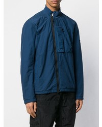 Мужской темно-синий бомбер от Stone Island Shadow Project