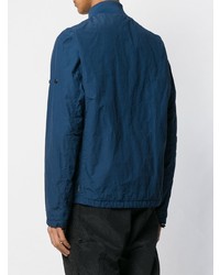 Мужской темно-синий бомбер от Stone Island Shadow Project