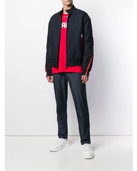 Мужской темно-синий бомбер от Karl Lagerfeld