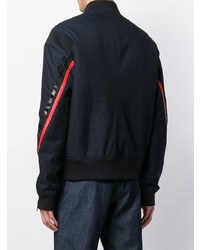 Мужской темно-синий бомбер от Karl Lagerfeld