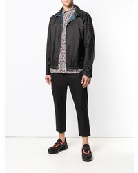 Мужской темно-синий бомбер от Prada