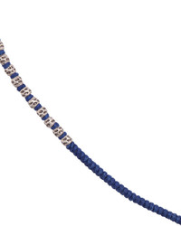 Мужской темно-синий браслет из бисера от M. Cohen
