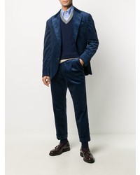 Мужской темно-синий вельветовый пиджак от Brunello Cucinelli