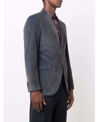 Мужской темно-синий вельветовый пиджак от Etro
