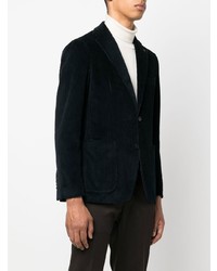 Мужской темно-синий вельветовый пиджак от Tagliatore