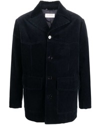 Мужской темно-синий вельветовый пиджак от FURSAC