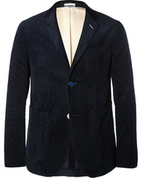 Мужской темно-синий вельветовый пиджак от Gant
