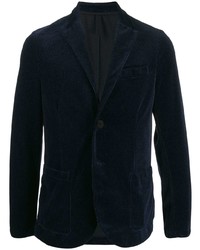 Мужской темно-синий вельветовый пиджак от Harris Wharf London