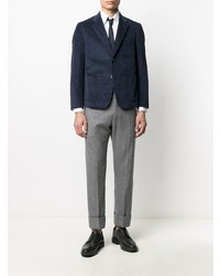 Мужской темно-синий вельветовый пиджак от Thom Browne