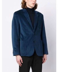 Мужской темно-синий вельветовый пиджак от Paul Smith