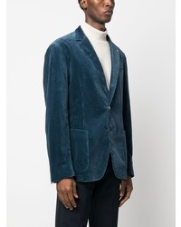 Мужской темно-синий вельветовый пиджак от Hugo
