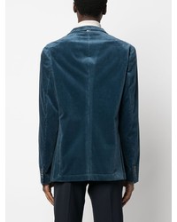 Мужской темно-синий вельветовый пиджак от Hugo