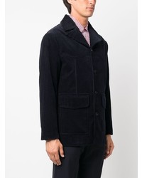 Мужской темно-синий вельветовый пиджак от FURSAC