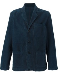 Мужской темно-синий вельветовый пиджак от Societe Anonyme