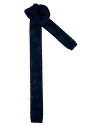 Мужской темно-синий вязаный галстук от Asos