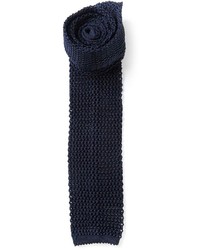 Мужской темно-синий вязаный галстук от DSQUARED2