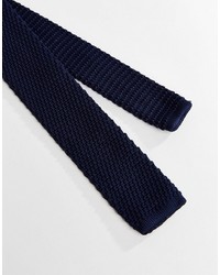 Мужской темно-синий вязаный галстук от Selected