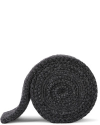 Мужской темно-синий вязаный галстук от Richard James