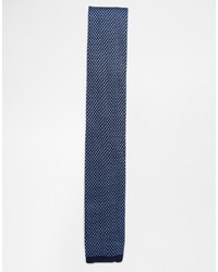 Мужской темно-синий вязаный галстук от Ted Baker