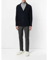 Мужской темно-синий вязаный кардиган от Roberto Collina