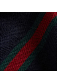 Мужской темно-синий вязаный кардиган от Gucci