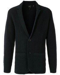 Мужской темно-синий вязаный пиджак от Armani Exchange